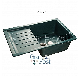 Мойка кухонная GranFest GF-P760L 76 см зеленая