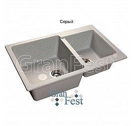 Мойка кухонная GranFest GF-P780K 78 см серая