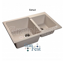 Мойка кухонная GranFest GF-P780K 78 см белая