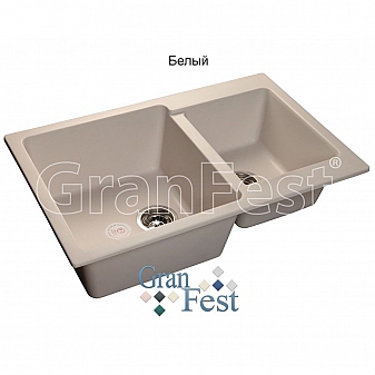 Мойка кухонная GranFest GF-P780K 78 см белая