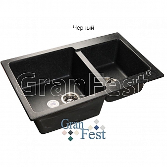 Мойка кухонная GranFest GF-P780K 78 см черная