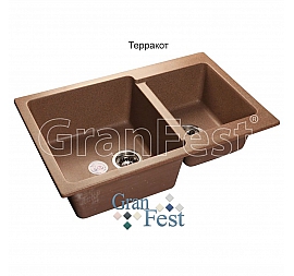 Мойка кухонная GranFest GF-P780K 78 см терракотовая