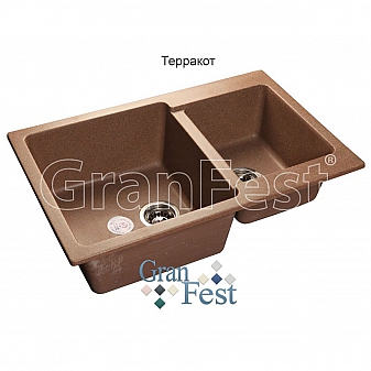 Мойка кухонная GranFest GF-P780K 78 см терракотовая