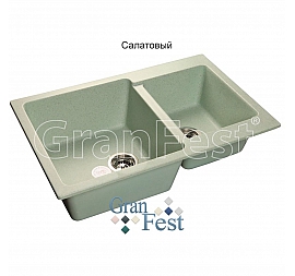 Мойка кухонная GranFest GF-P780K 78 см салатовая