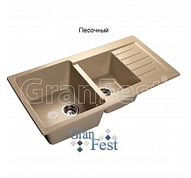 Мойка кухонная GranFest GF-P980KL 98 см песочная