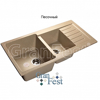 Мойка кухонная GranFest GF-P980KL 98 см песочная