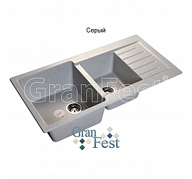 Мойка кухонная GranFest GF-P980KL 98 см серая
