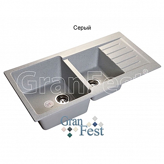 Мойка кухонная GranFest GF-P980KL 98 см серая