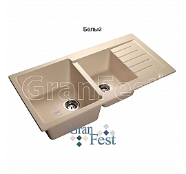 Мойка кухонная GranFest GF-P980KL 98 см белая
