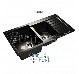 Мойка кухонная GranFest GF-P980KL 98 см черная