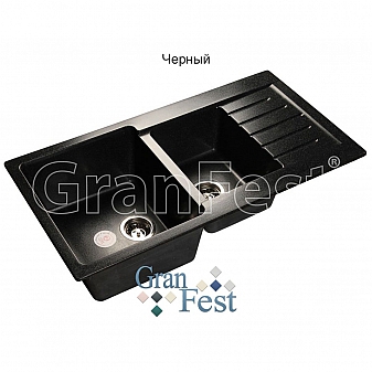 Мойка кухонная GranFest GF-P980KL 98 см черная