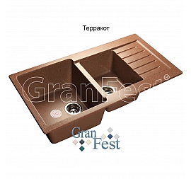 Мойка кухонная GranFest GF-P980KL 98 см терракотовая
