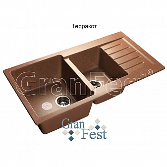 Мойка кухонная GranFest GF-P980KL 98 см терракотовая