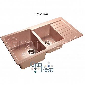 Мойка кухонная GranFest GF-P980KL 98 см розовая