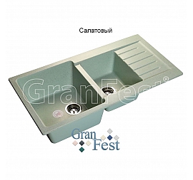 Мойка кухонная GranFest GF-P980KL 98 см салатовая