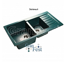 Мойка кухонная GranFest GF-P980KL 98 см зеленая