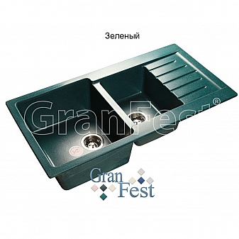 Мойка кухонная GranFest GF-P980KL 98 см зеленая