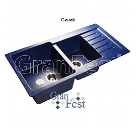 Мойка кухонная GranFest GF-P980KL 98 см синяя