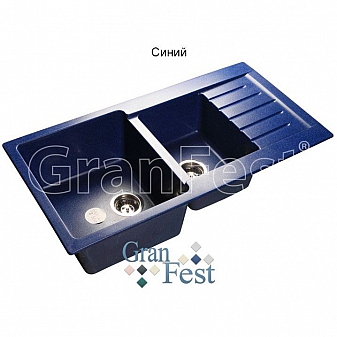 Мойка кухонная GranFest GF-P980KL 98 см синяя