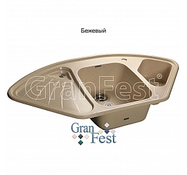 Мойка кухонная GranFest GF-C1040E 104 см бежевая