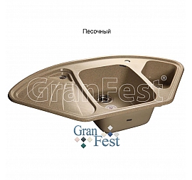 Мойка кухонная GranFest GF-C1040E 104 см песочная