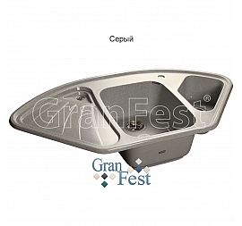 Мойка кухонная GranFest GF-C1040E 104 см серая