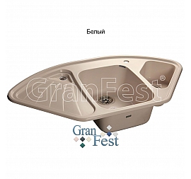 Мойка кухонная GranFest GF-C1040E 104 см белая