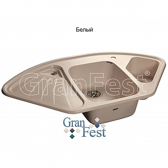 Мойка кухонная GranFest GF-C1040E 104 см белая