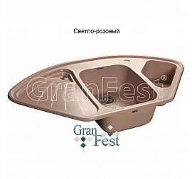 Мойка кухонная GranFest GF-C1040E 104 см светло-розовая