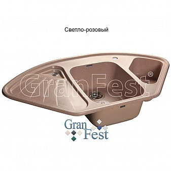 Мойка кухонная GranFest GF-C1040E 104 см светло-розовая