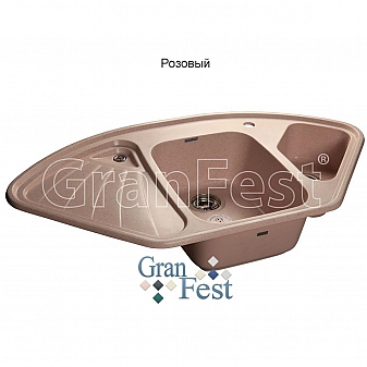 Мойка кухонная GranFest GF-C1040E 104 см розовая