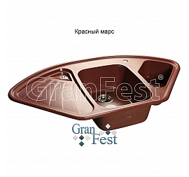 Мойка кухонная GranFest GF-C1040E 104 см красный марс