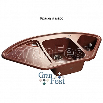 Мойка кухонная GranFest GF-C1040E 104 см красный марс