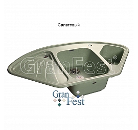 Мойка кухонная GranFest GF-C1040E 104 см салатовая