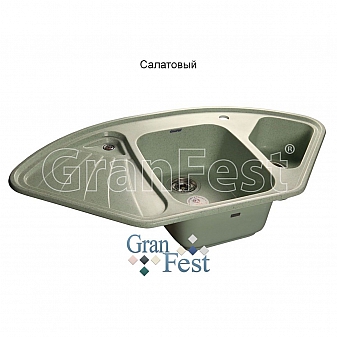 Мойка кухонная GranFest GF-C1040E 104 см салатовая