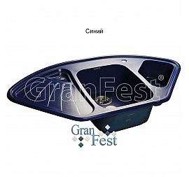 Мойка кухонная GranFest GF-C1040E 104 см синяя