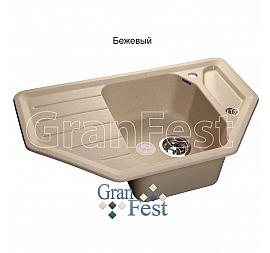Мойка кухонная GranFest GF-C800E 79 см бежевая