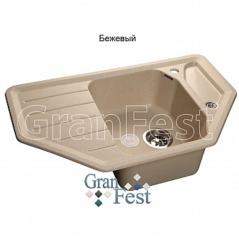 Мойка кухонная GranFest GF-C800E 79 см бежевая