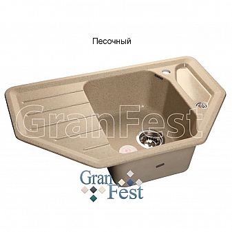 Мойка кухонная GranFest GF-C800E 79 см песочная