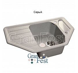 Мойка кухонная GranFest GF-C800E 79 см серая