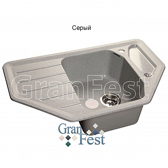 Мойка кухонная GranFest GF-C800E 79 см серая