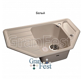 Мойка кухонная GranFest GF-C800E 79 см белая