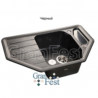 Мойка кухонная GranFest GF-C800E 79 см черная