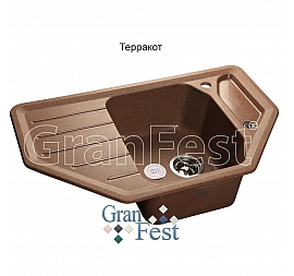 Мойка кухонная GranFest GF-C800E 79 см терракотовая