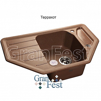 Мойка кухонная GranFest GF-C800E 79 см терракотовая