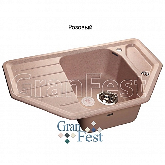 Мойка кухонная GranFest GF-C800E 79 см розовая