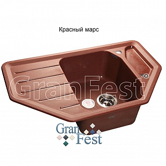 Мойка кухонная GranFest GF-C800E 79 см красный марс