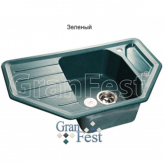 Мойка кухонная GranFest GF-C800E 79 см зеленая