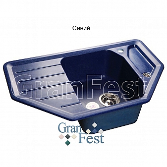 Мойка кухонная GranFest GF-C800E 79 см синяя