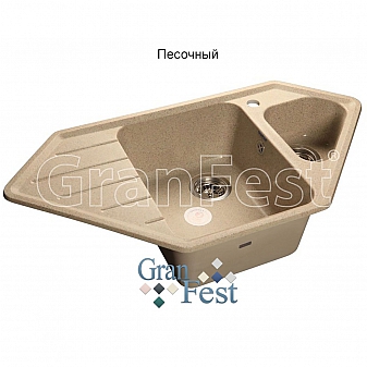 Мойка кухонная GranFest GF-C950E 93 см песочная